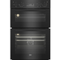 BEKO 90CM BUILT-IN DOUBLE OVEN BLACK BBDF22300B